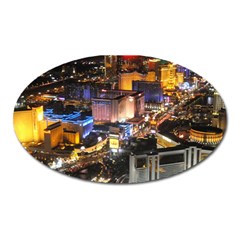 Las Vegas 1 Oval Magnet by trendistuff