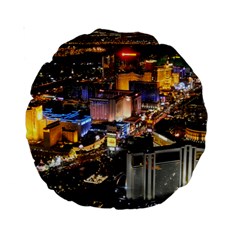 Las Vegas 1 Standard 15  Premium Round Cushions by trendistuff