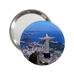 Christ On Corcovado 2 25  Handbag Mirrors by trendistuff