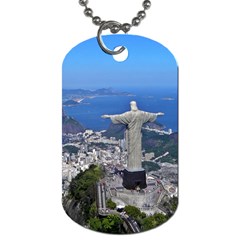 Christ On Corcovado Dog Tag (one Side) by trendistuff