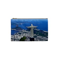 Christ On Corcovado Cosmetic Bag (small)  by trendistuff