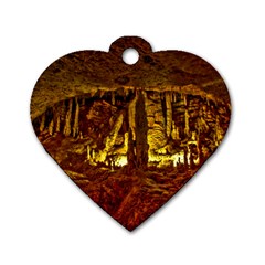 Volcano Cave Dog Tag Heart (one Side) by trendistuff