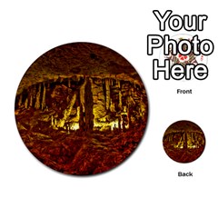 Volcano Cave Multi-purpose Cards (round)  by trendistuff