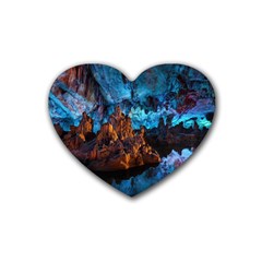 Reed Flute Caves 1 Heart Coaster (4 Pack)  by trendistuff