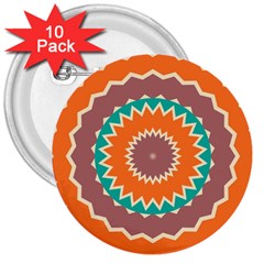 Hypnotic Star			3  Button (10 Pack) by LalyLauraFLM