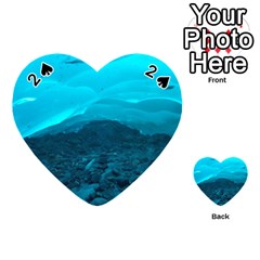 Mendenhall Ice Caves 1 Playing Cards 54 (heart)  by trendistuff