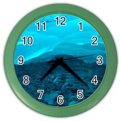 Mendenhall Ice Caves 1 Color Wall Clocks by trendistuff