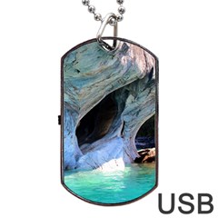 Marble Caves 2 Dog Tag Usb Flash (two Sides)  by trendistuff