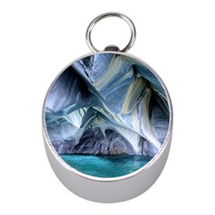 MARBLE CAVES 1 Mini Silver Compasses