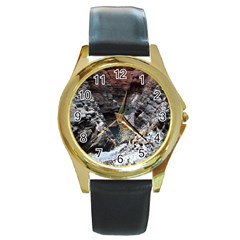 Karijini Canyon Round Gold Metal Watches by trendistuff