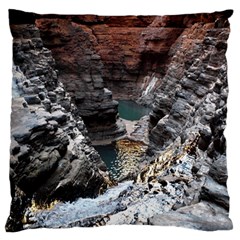 Karijini Canyon Large Flano Cushion Cases (one Side)  by trendistuff