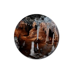 Jenolan Imperial Cave Rubber Coaster (round)  by trendistuff