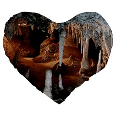 Jenolan Imperial Cave Large 19  Premium Heart Shape Cushions by trendistuff