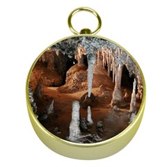 Jenolan Imperial Cave Gold Compasses by trendistuff