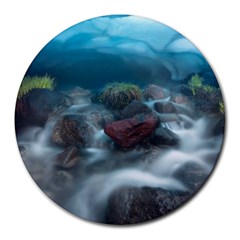 Iceland Cave Round Mousepads by trendistuff