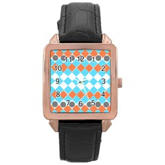 Tribal Pattern Rose Gold Watches by JDDesigns