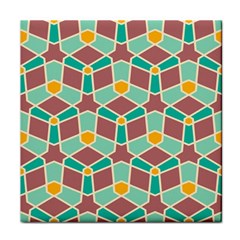 Stars And Other Shapes Pattern			tile Coaster by LalyLauraFLM