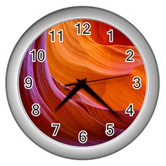 Antelope Canyon 2 Wall Clocks (silver)  by trendistuff