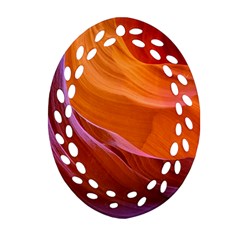 Antelope Canyon 2 Oval Filigree Ornament (2-side)  by trendistuff