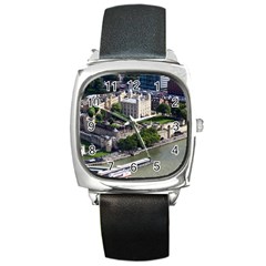 Tower Of London 1 Square Metal Watches by trendistuff