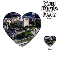 Tower Of London 1 Multi-purpose Cards (heart)  by trendistuff