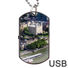 Tower Of London 1 Dog Tag Usb Flash (two Sides)  by trendistuff