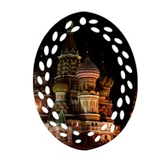 St Basil s Cathedral Ornament (oval Filigree)  by trendistuff