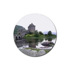 Scotland Eilean Donan Rubber Coaster (round)  by trendistuff