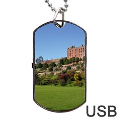 Powis Castle Terraces Dog Tag Usb Flash (one Side) by trendistuff