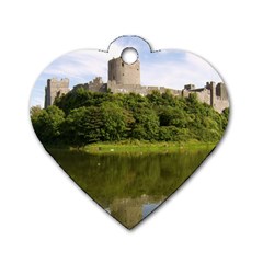 Pembroke Castle Dog Tag Heart (one Side) by trendistuff
