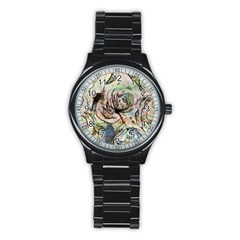 Art Studio 6216a Stainless Steel Round Watches