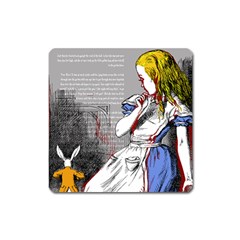 Alice In Wonderland Square Magnet by waywardmuse