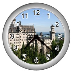 Neuschwanstein Castle 2 Wall Clocks (silver)  by trendistuff