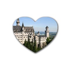 Neuschwanstein Castle 2 Heart Coaster (4 Pack)  by trendistuff