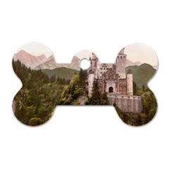 Neuschwanstein Castle Dog Tag Bone (one Side) by trendistuff
