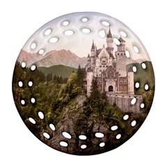 Neuschwanstein Castle Ornament (round Filigree)  by trendistuff