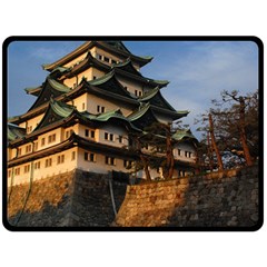 Nagoya Castle Double Sided Fleece Blanket (large)  by trendistuff