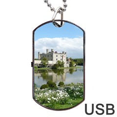 Leeds Castle Dog Tag Usb Flash (one Side)