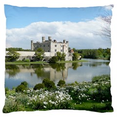 Leeds Castle Large Cushion Cases (one Side)  by trendistuff