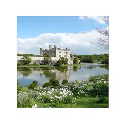 Leeds Castle Small Satin Scarf (square)  by trendistuff