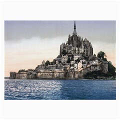 Le Mont St Michel 2 Large Glasses Cloth by trendistuff