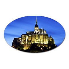 Le Mont St Michel 1 Oval Magnet by trendistuff