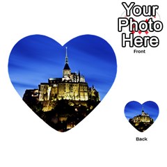 Le Mont St Michel 1 Multi-purpose Cards (heart)  by trendistuff