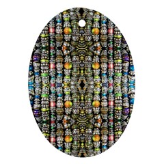 Kaleidoscope Jewelry  Mood Beads Oval Ornament (two Sides) by BadBettyz