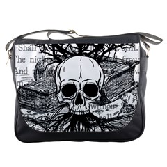 Skull & Books Messenger Bags