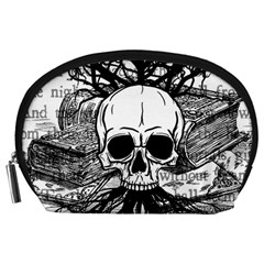 Skull & Books Accessory Pouches (large)  by waywardmuse