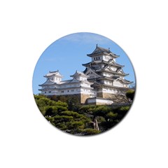Himeji Castle Rubber Coaster (round)  by trendistuff