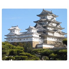 Himeji Castle Double Sided Flano Blanket (medium)  by trendistuff