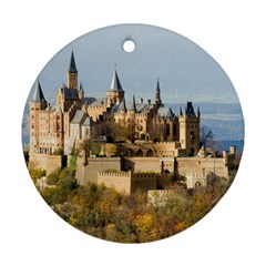 Hilltop Castle Ornament (round)  by trendistuff