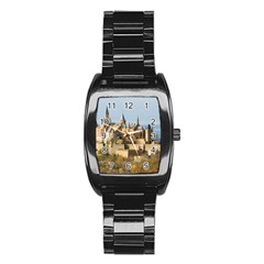 Hilltop Castle Stainless Steel Barrel Watch by trendistuff